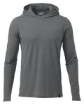 Front of Ultra Merino 120 LT Long Sleeve Hoodie in Stone