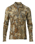 Front of ULTRA Merino 145 Zip-T Hunting Shirt in Valo Camouflage