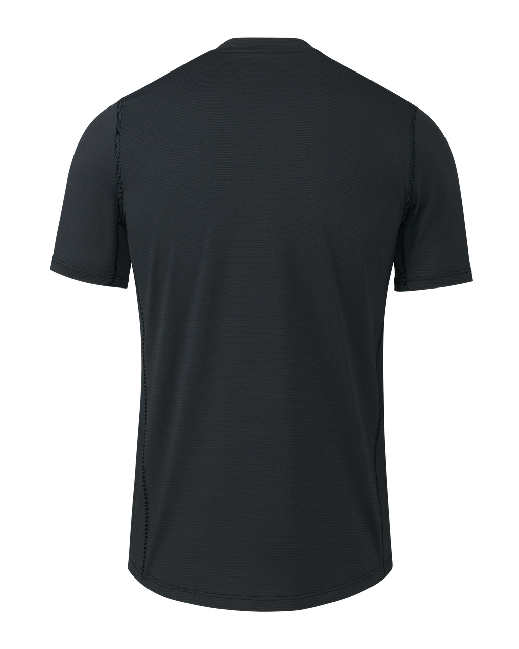 Back of Vital S1 Short Sleeve Crew in Black