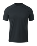 Front of Vital S1 Short Sleeve Crew in Black