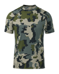 Front of Vital S1 Short Sleeve Crew Verde Camouflage