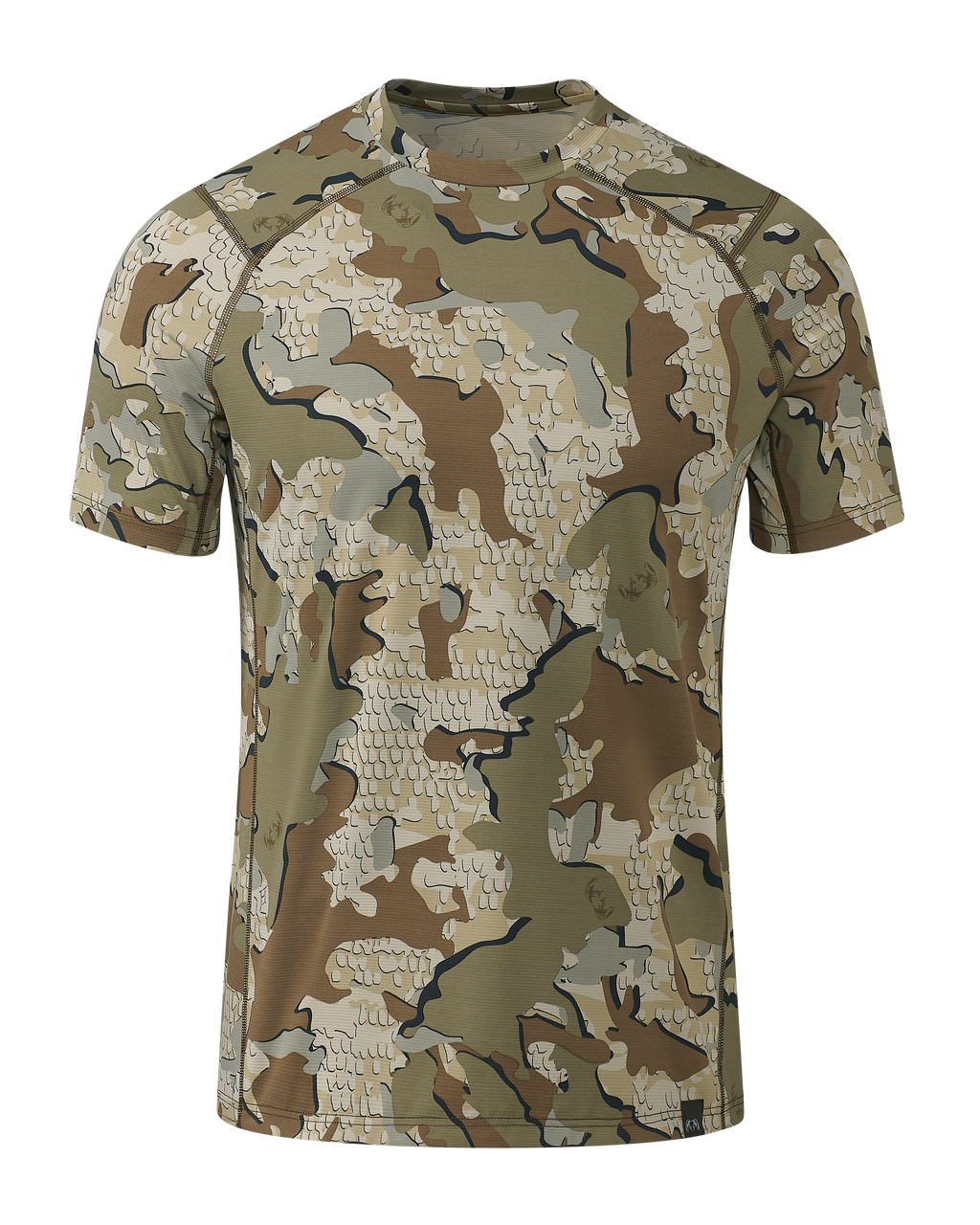 Front of Vital S1 Short Sleeve Crew in Valo Camouflage