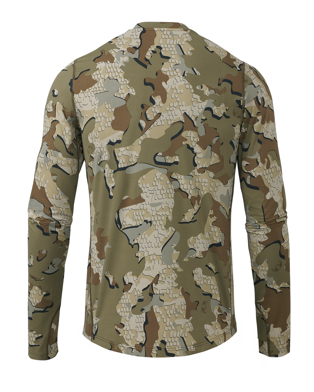Back of Vital S1 Long Sleeve Crew in Valo Camouflage