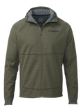 Front of Peloton 240 Full Zip Hoodie in Ash Brown