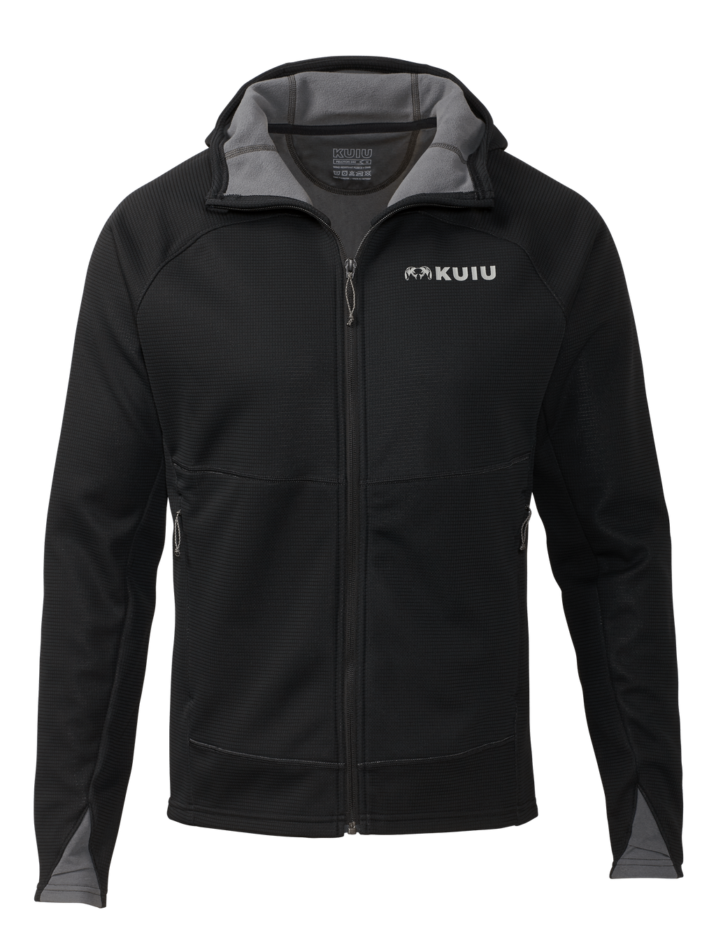 Front of Peloton 240 Full Zip Hoodie in Black