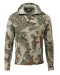 Front of Peloton 200 Zip-T Hoodie in Valo Camouflage