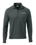Front of Peloton 200 Zip-T in Gunmetal Grey