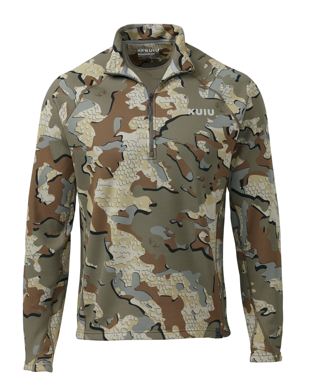 Front of Peloton 200 Zip-T in Valo Camouflage