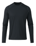 Front of Vital S2 Long Sleeve Crew in Black