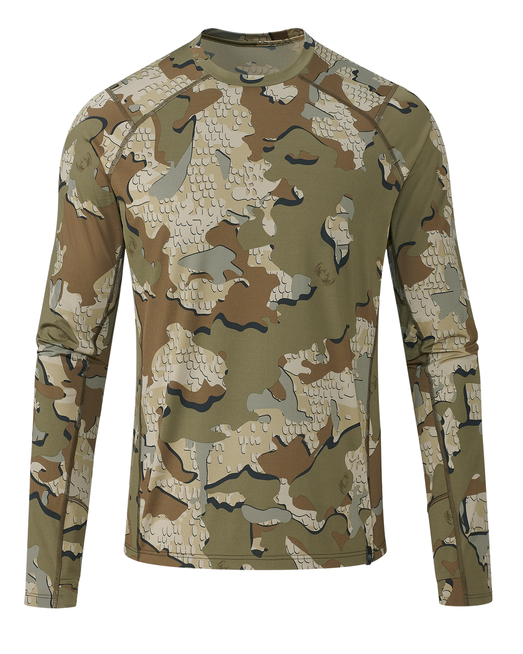 Front of Vital S2 Long Sleeve Crew in Valo Camouflage