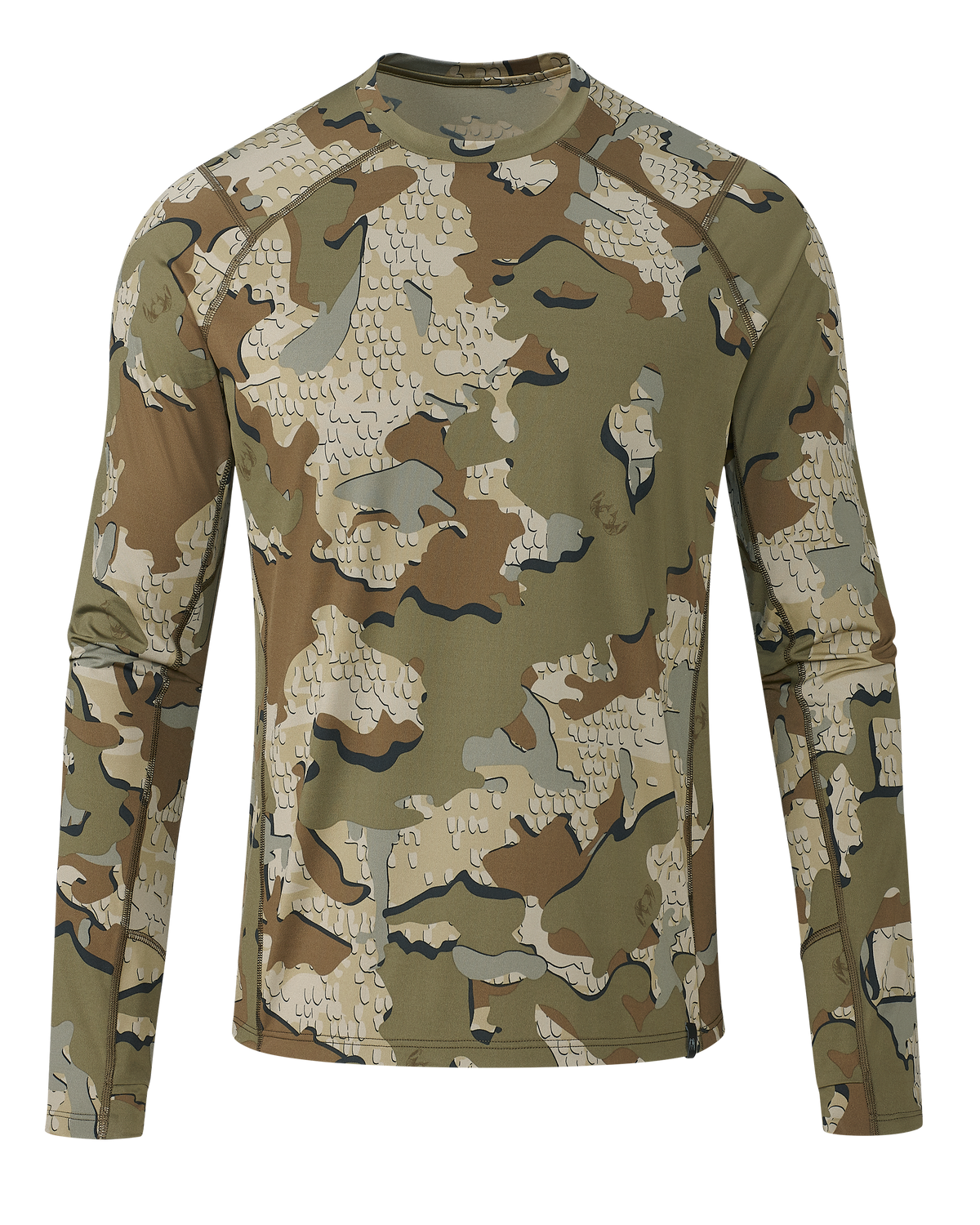 Front of Vital S2 Long Sleeve Crew in Valo Camouflage
