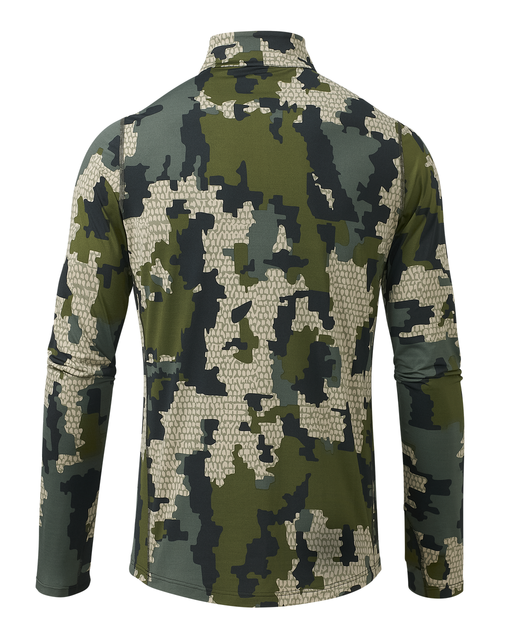 Back of Vital S2 Zip-T in Verde Camouflage