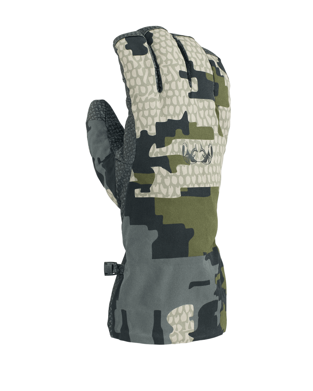 Back of Northstar Glove in Verde Camouflage