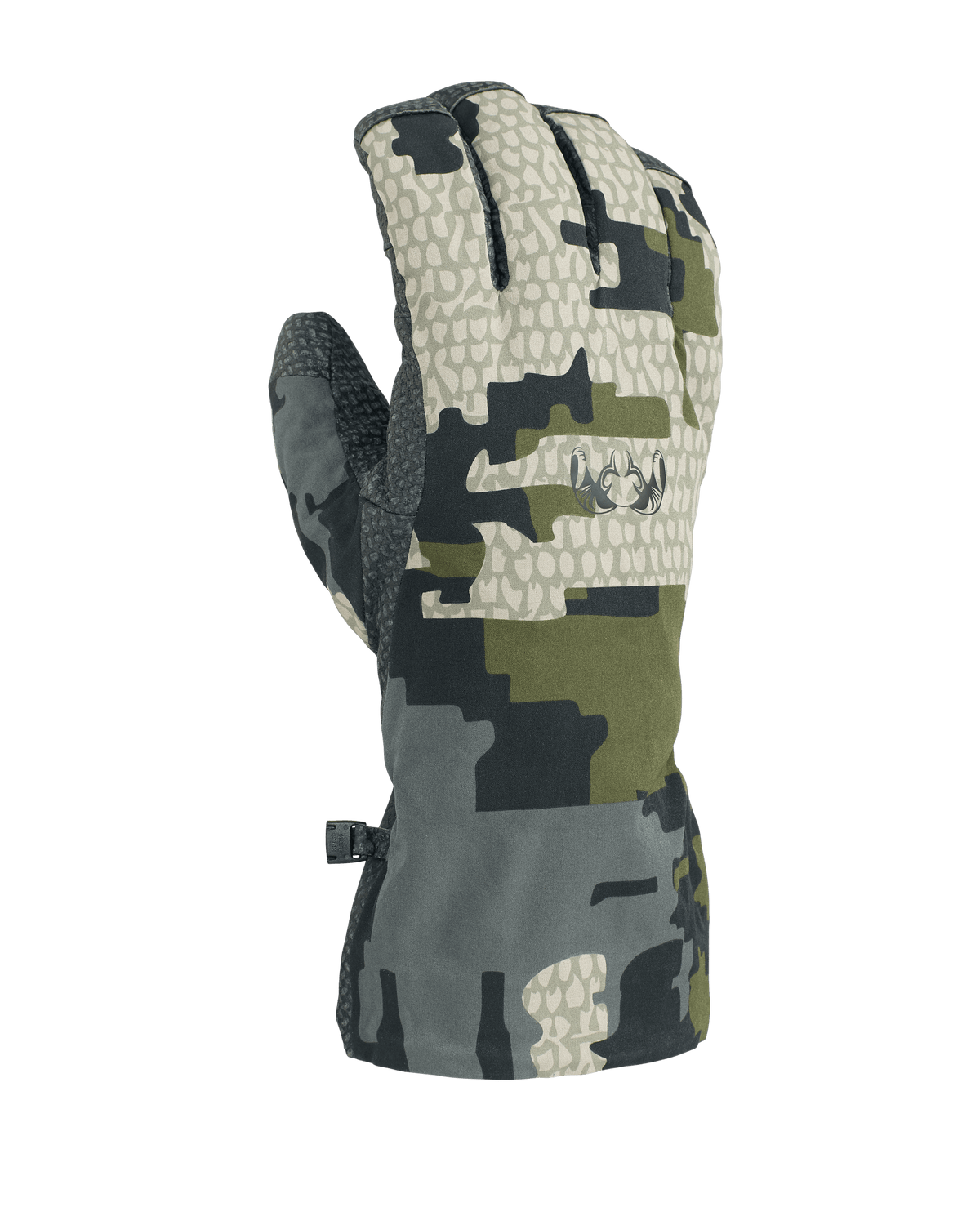 Back of Northstar Glove in Verde Camouflage