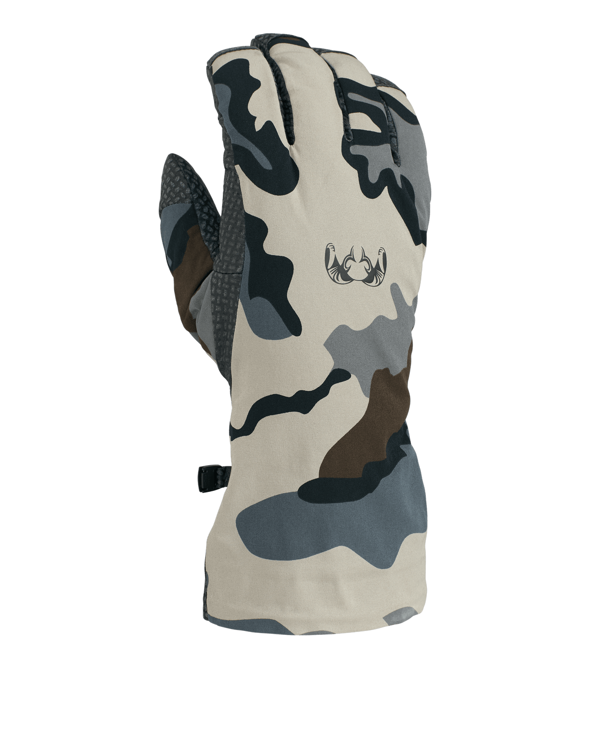 Back of Northstar Glove in Vias Camouflage