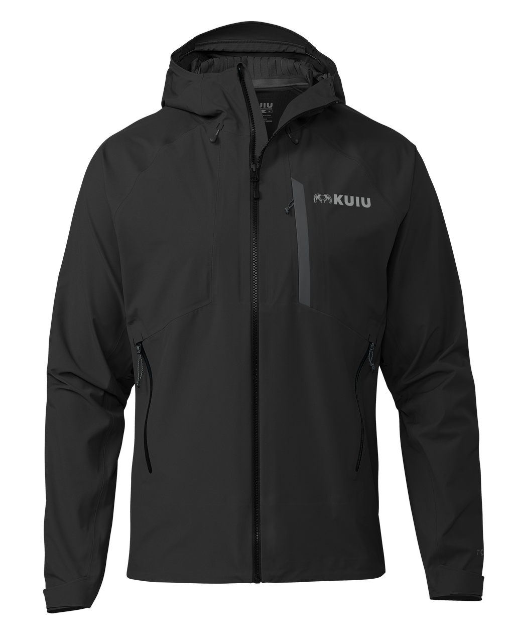 Front of Chugach TR Rain Jacket in Black