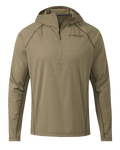 Front of Tiburon Hybrid Hoodie in Khaki