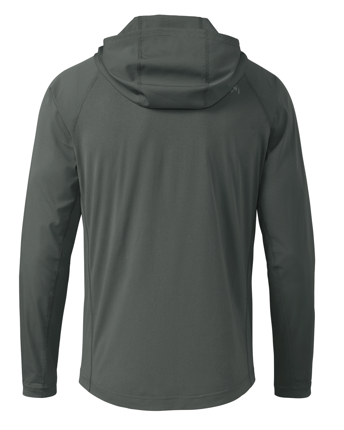 Back of Tiburon Hybrid Hoodie in Stone Grey
