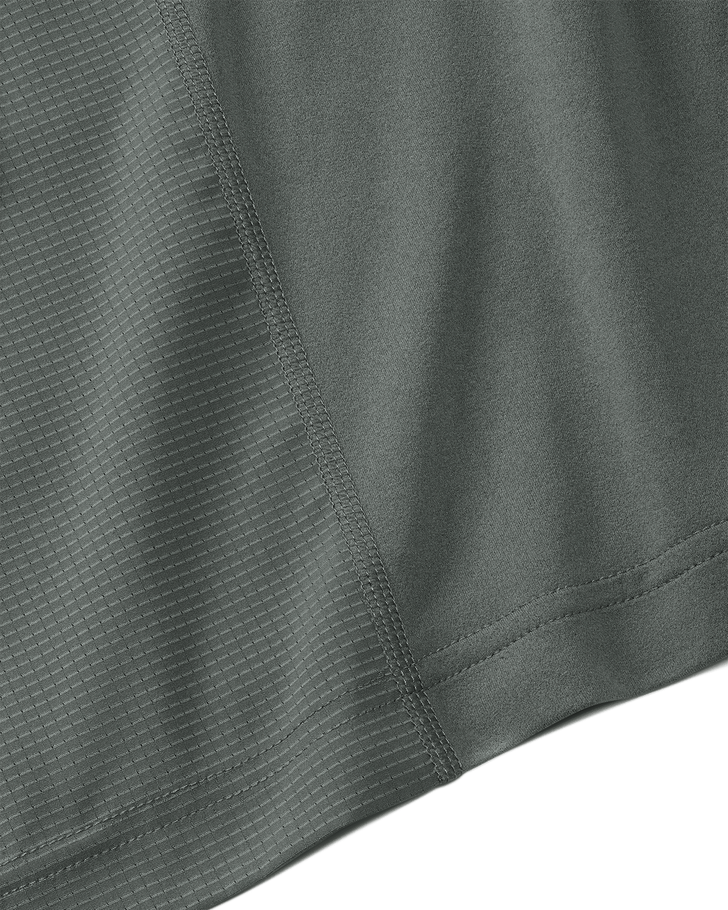 stitches on the side of Tiburon Hybrid Hoodie in Stone Grey