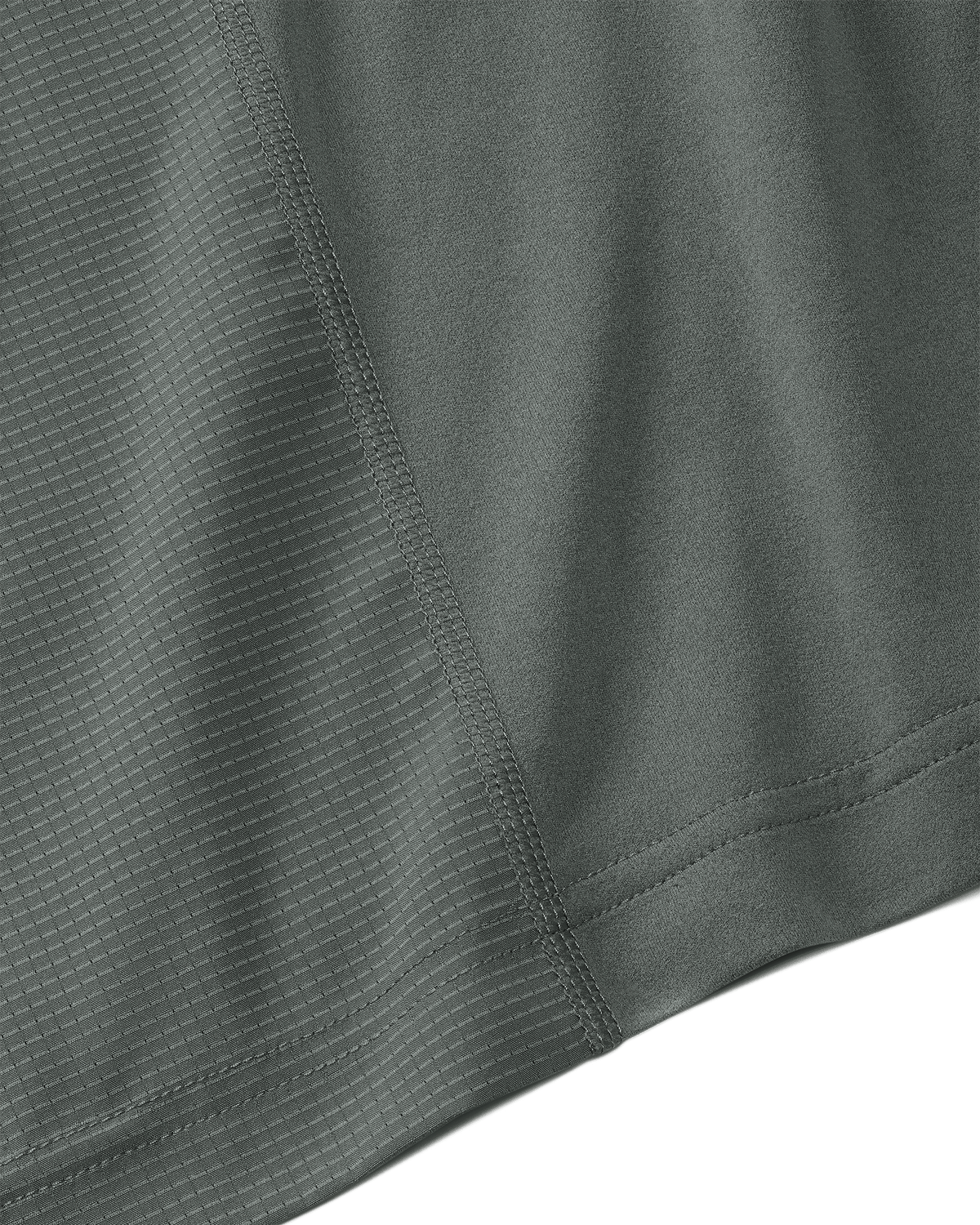 stitches on the side of Tiburon Hybrid Hoodie in Stone Grey
