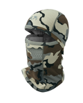 Front of ULTRA Merino 145 Balaclava in Vias Camouflage