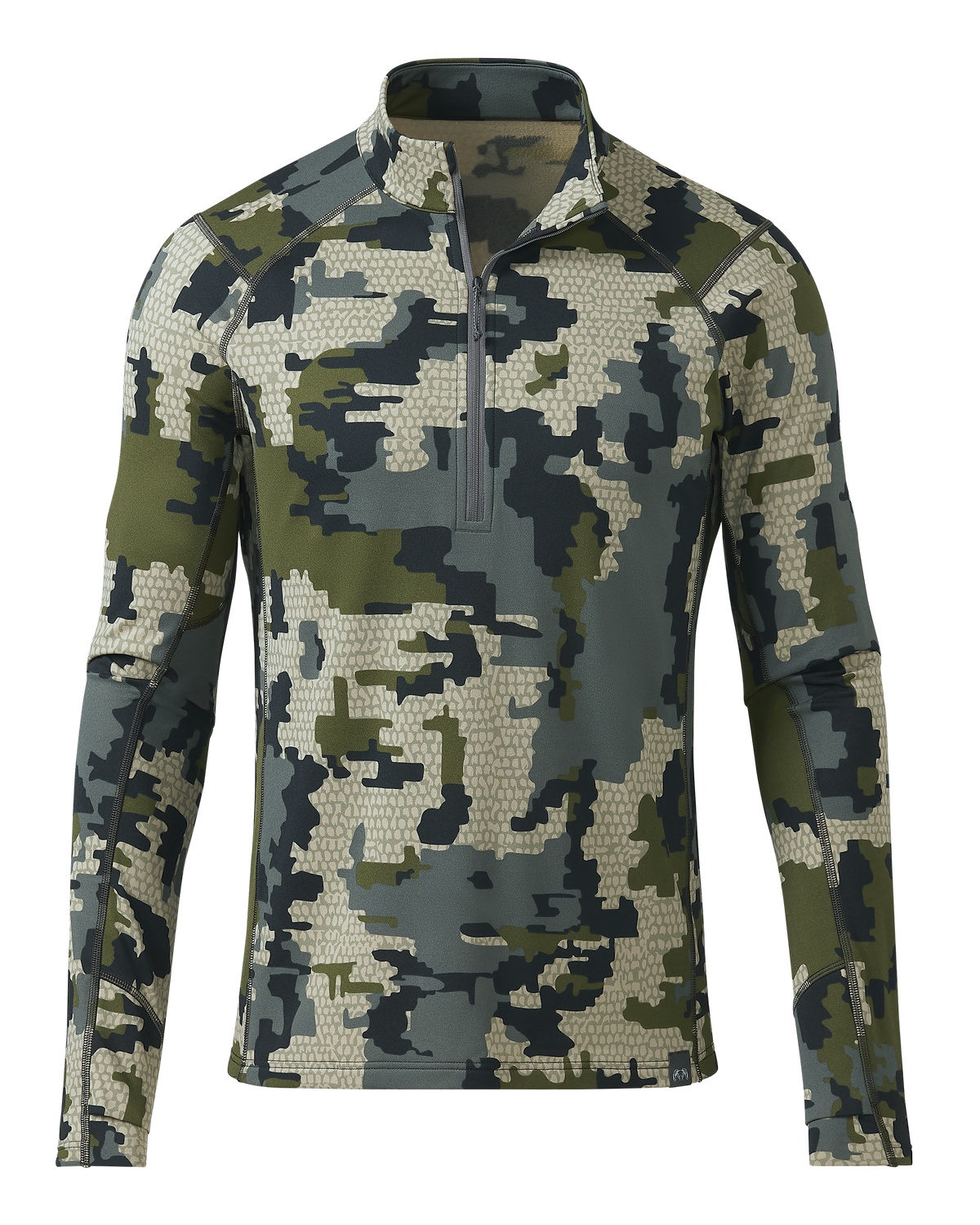Front of Vital S3 Zip-T in Verde Camouflage