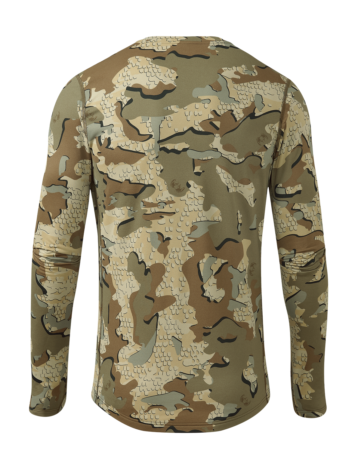 Back of Vital S3 Long Sleeve Crew in Valo Camouflage