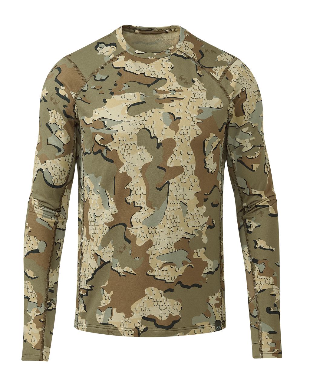 Front of Vital S3 Long Sleeve Crew in Valo Camouflage
