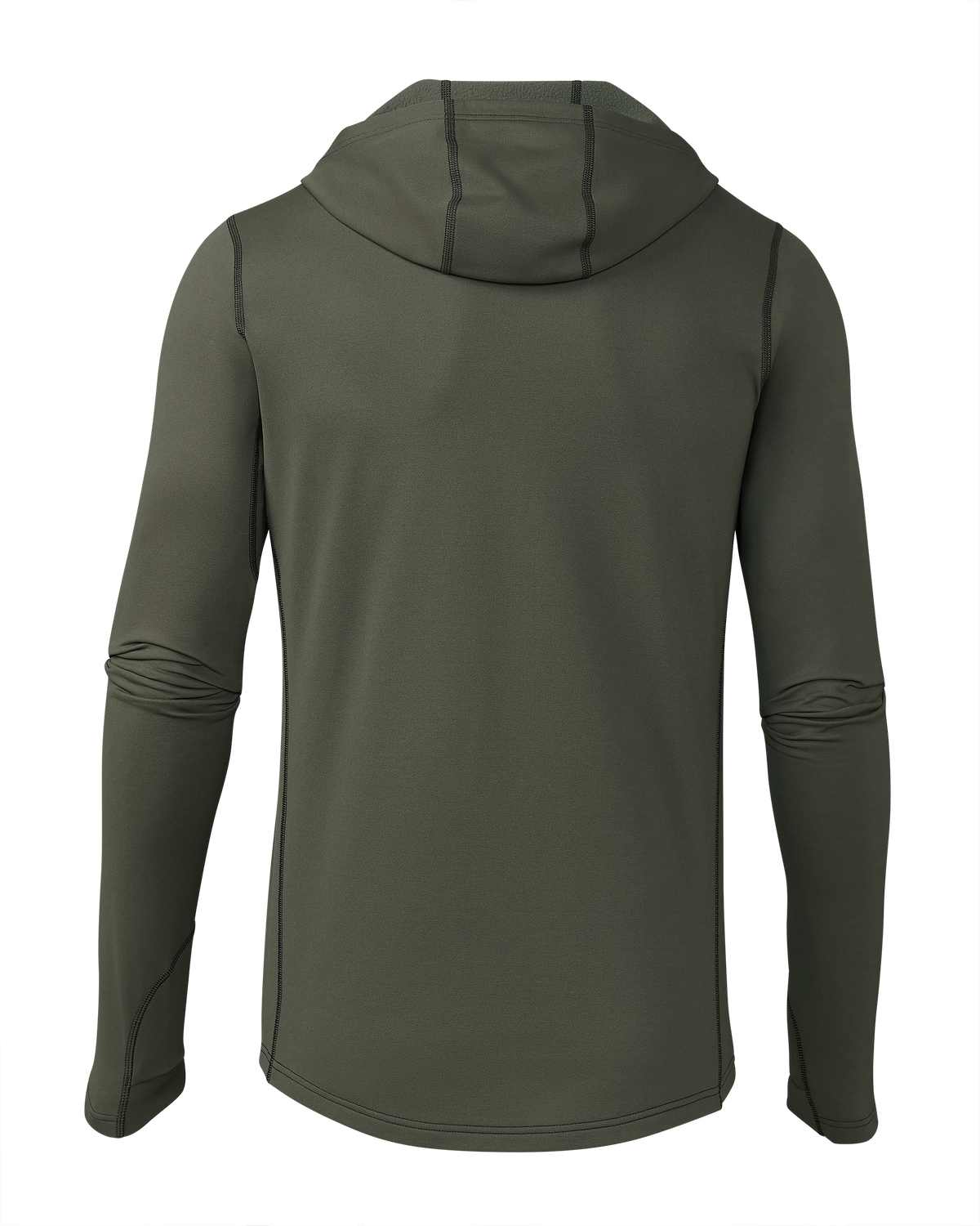 Back of Vital S3 Zip-T Hoodie in Ash