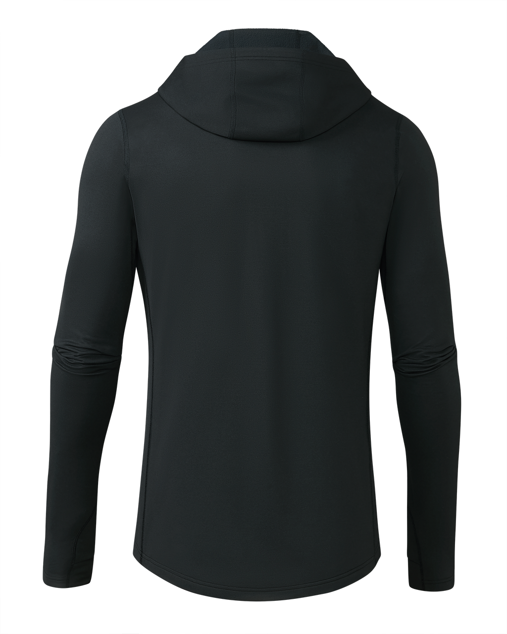 Back of Vital S3 Zip-T Hoodie in Black