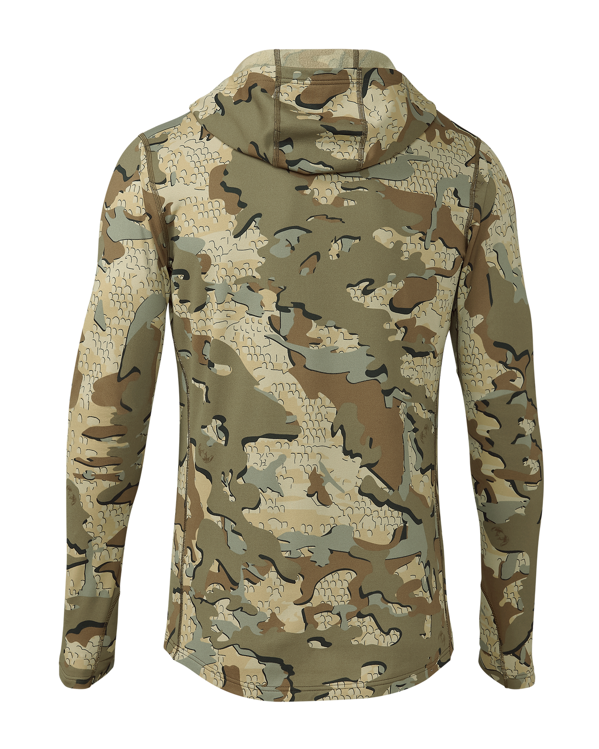 Back of Vital S3 Zip-T Hoodie in Valo Camouflage