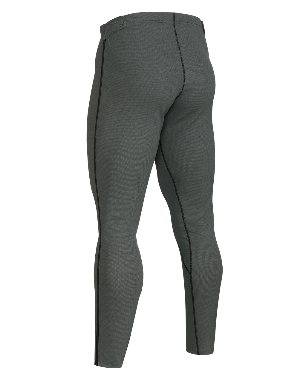 Back of PRO Merino 200 Zip-Off Bottom in  Gunmetal Grey