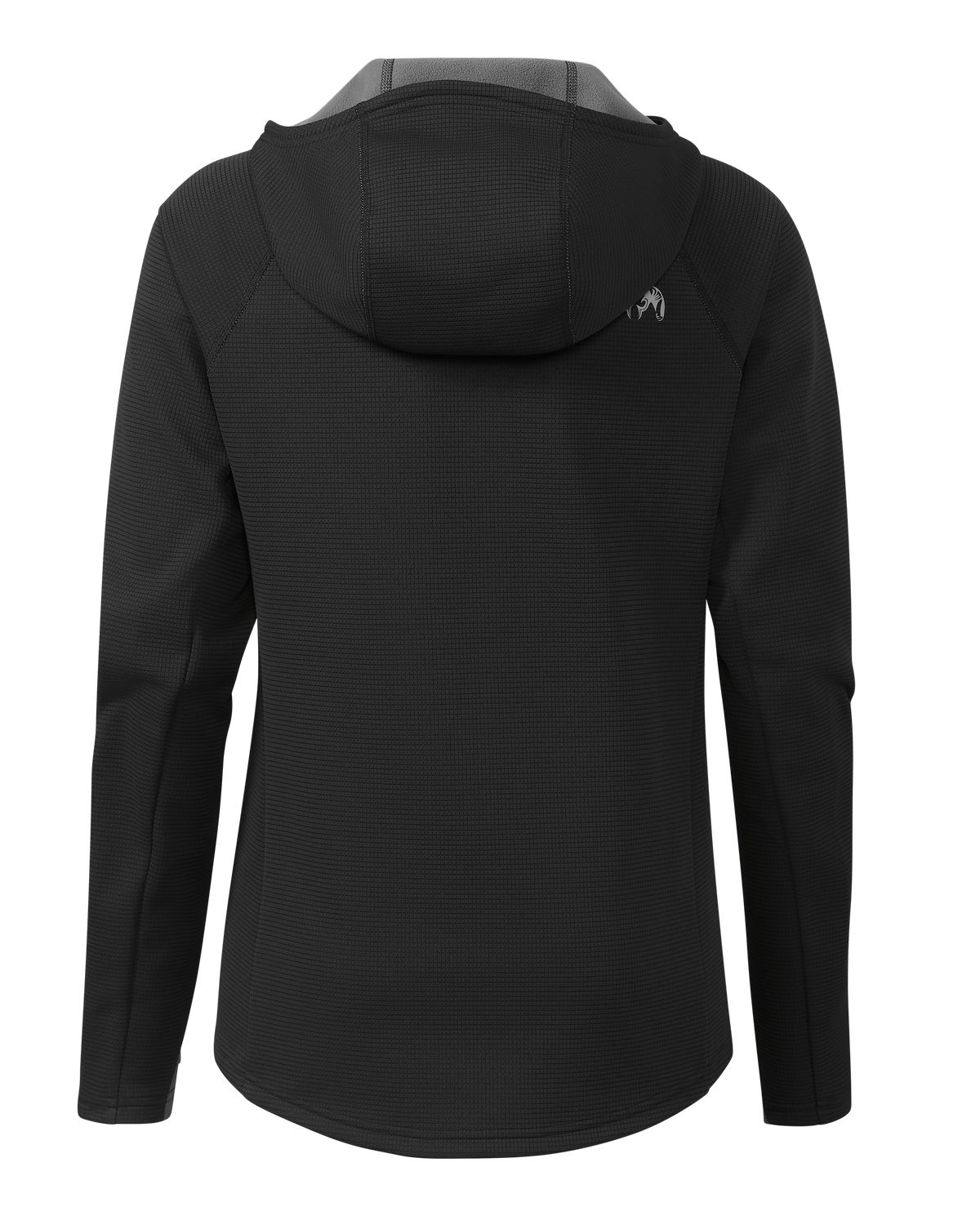 Back of Women's Peloton 240 Full Zip Hoodie in Black