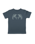 Front of Toddler Ram Logo T-Shirt Harbor Blue