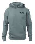 Front of Workgrade Heavyweight Hoodie in Blue