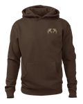 Front of Workgrade Heavyweight Hoodie in Brown