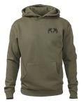 Front of Workgrade Heavyweight Hoodie in Olive Green