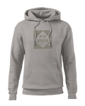 Front of KUIU Camo Outline Hoodie in Cement Grey