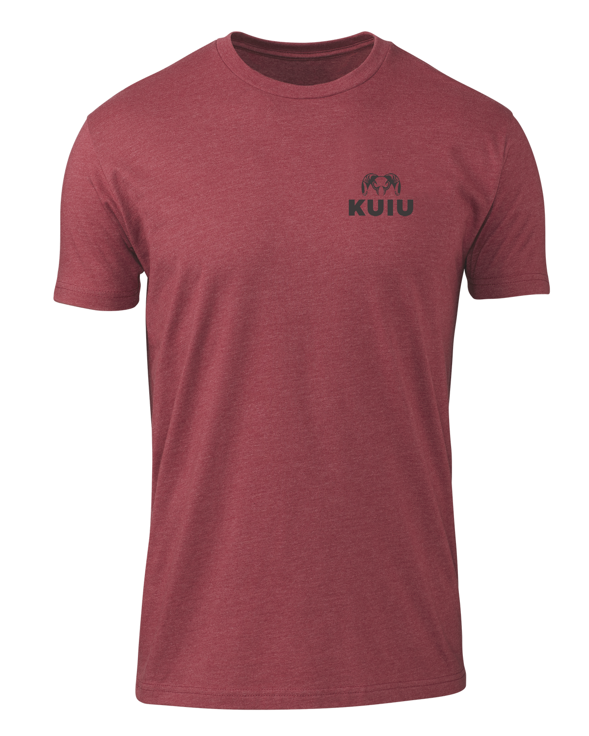 Front of KUIU Ram Chest Logo T-Shirt in Cardinal Red