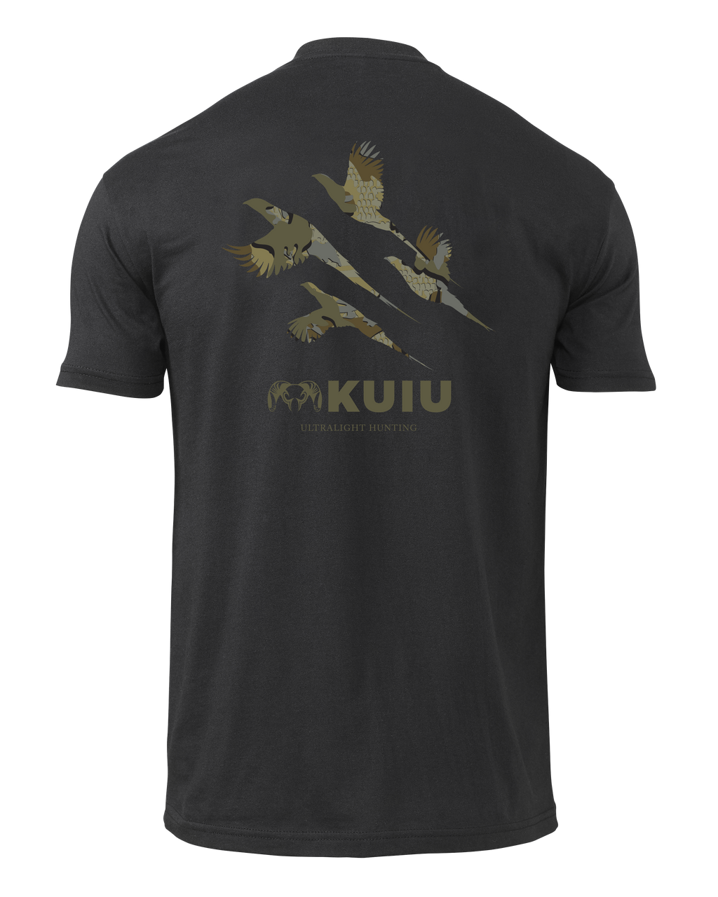 Back of KUIU Valo Upland T-Shirt in Black