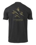 Back of KUIU Valo Upland T-Shirt in Black