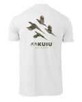 Back of KUIU Valo Upland T-Shirt in White