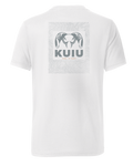 Back of KUIU Youth Topo Back Logo T-Shirt in White