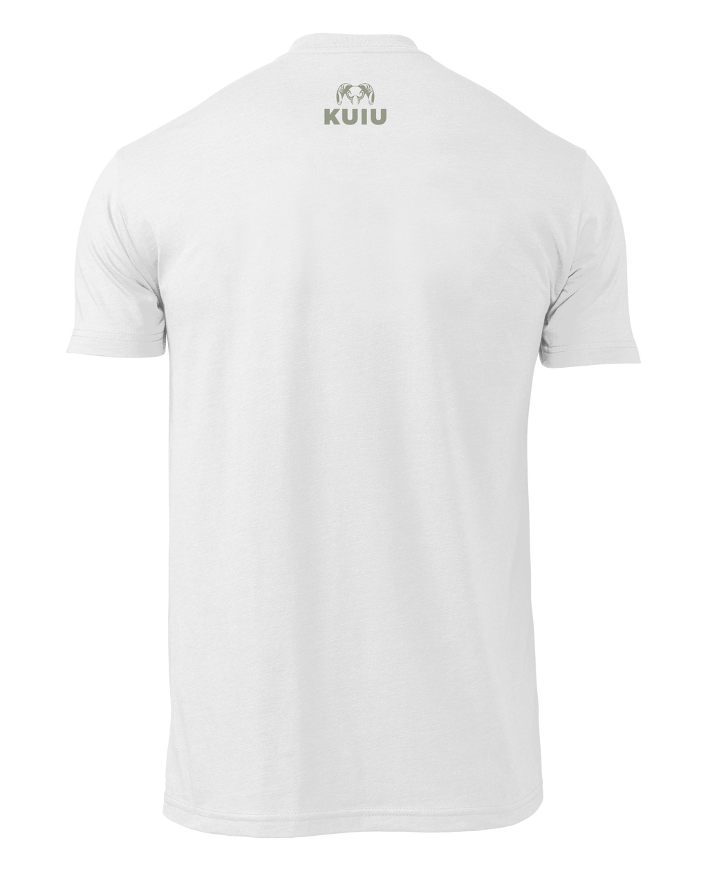 Back of KUIU Stacked Here to Hunt T-Shirt  in White