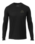 Front of KUIU Logo Long Sleeve T-Shirt in Black