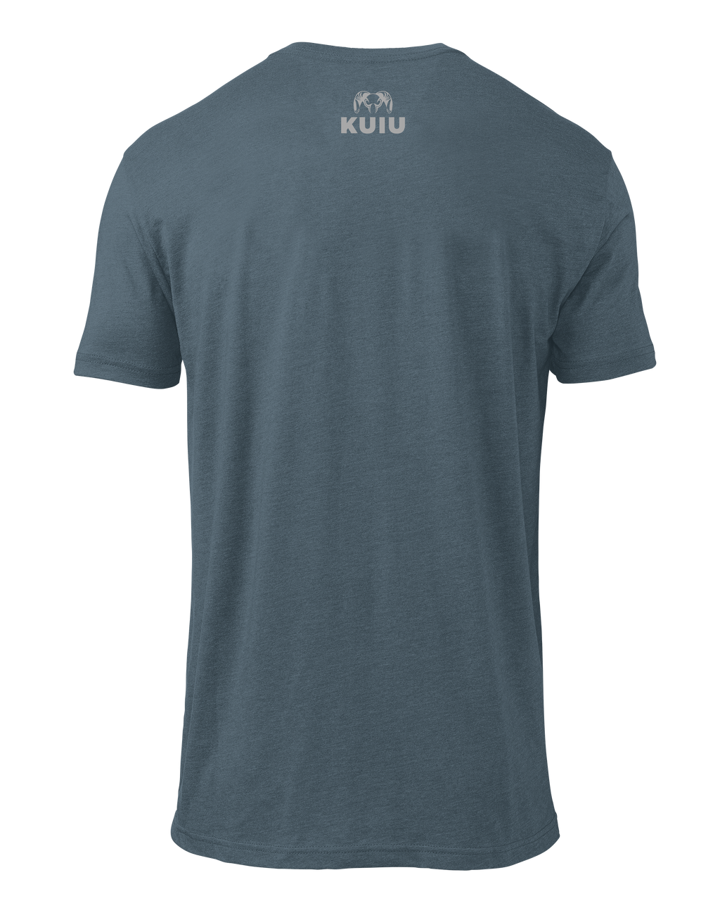 Back of KUIU Gritstone Logo T-Shirt in Indigo Blue