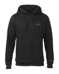 Front of KUIU Stacked Chest Logo Hoodie in Black