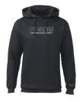 Front of KUIU Here to Hunt Hoodie in Navy Blue