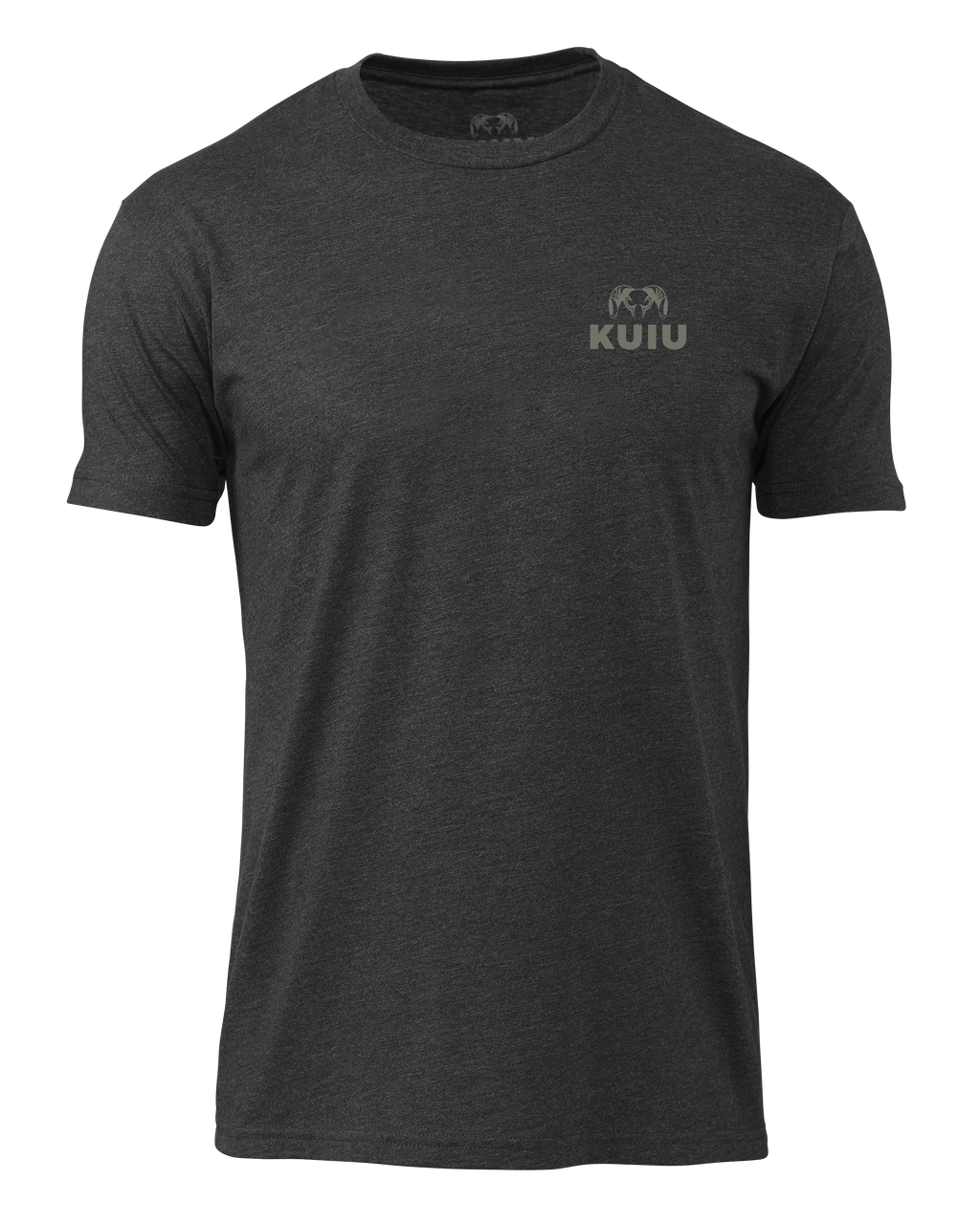 Front of KUIU Navigate T-Shirt in Charcoal Grey