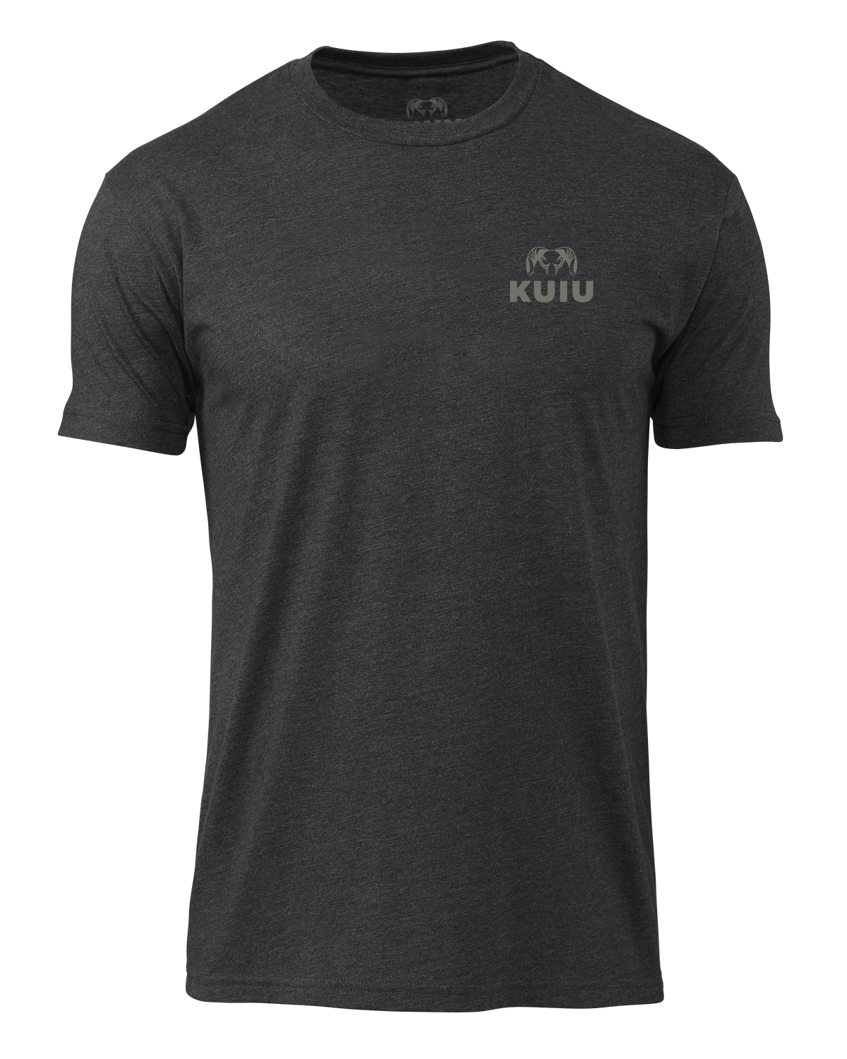 Front of KUIU Navigate T-Shirt in Charcoal Grey